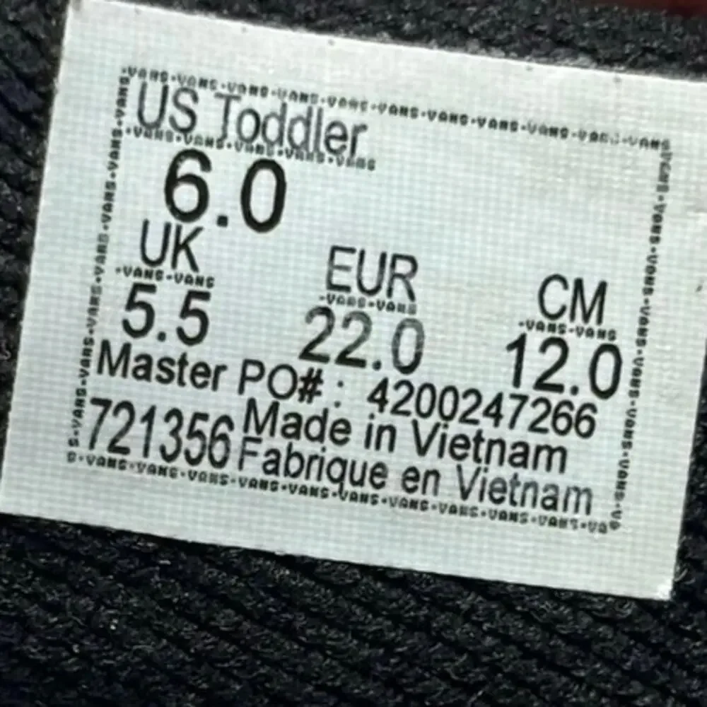 VANS Old School “Rainbow Chettah Print Toddler Shoes Size 6C - Picture 6 of 11